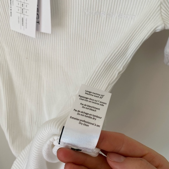 NWT Y/PROJECT Cut-Out Ribbed T-Shirt - Picture 4 of 9